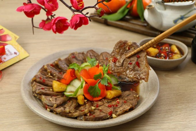 Cách làm bắp bò ngâm mắm chua ngọt