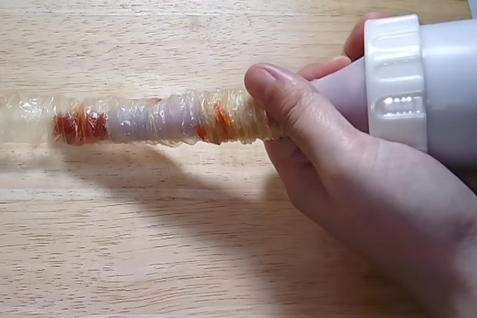 Cách làm lạp xưởng bằng vỏ collagen