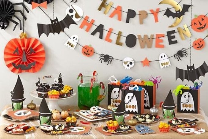 Trang trí Halloween bằng giấy đơn giản