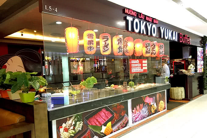 nhà hàng Tokyo Yakiniku Vincom Bà Triệu không gian 15