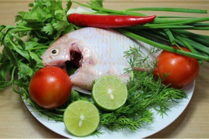 Nguyên liệu làm lẩu cá