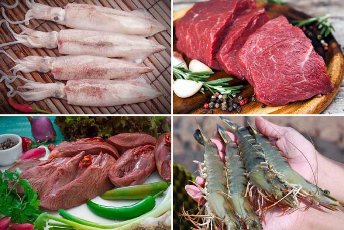 nguyên liệu nấu lẩu thập cẩm hải sản