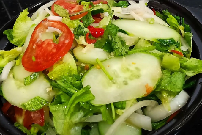 thành phẩm salad rau trộn
