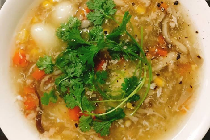 thành phẩm soup tôm